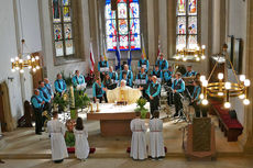 Festgottesdienst für die Kommunionjubilare an Ostermontag (Foto: Karl-Franz Thiede)